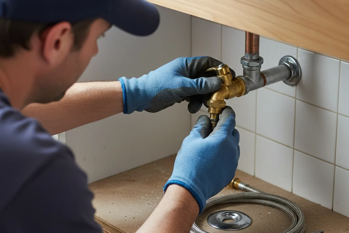 Shutoff valve and fitting work during Emergency Plumbing in Flagler Beach
